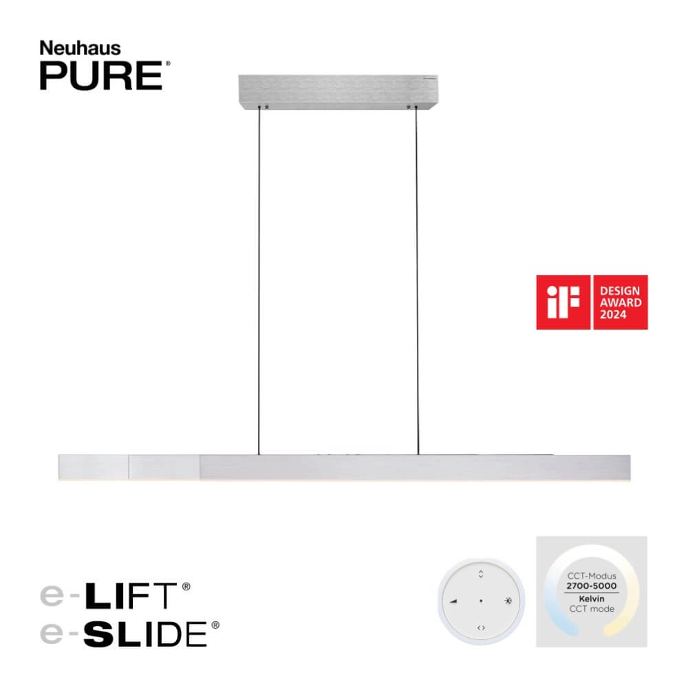 Design hanging lamp Pure Moto-Rise anthracite Paul Neuhaus 4012248371633