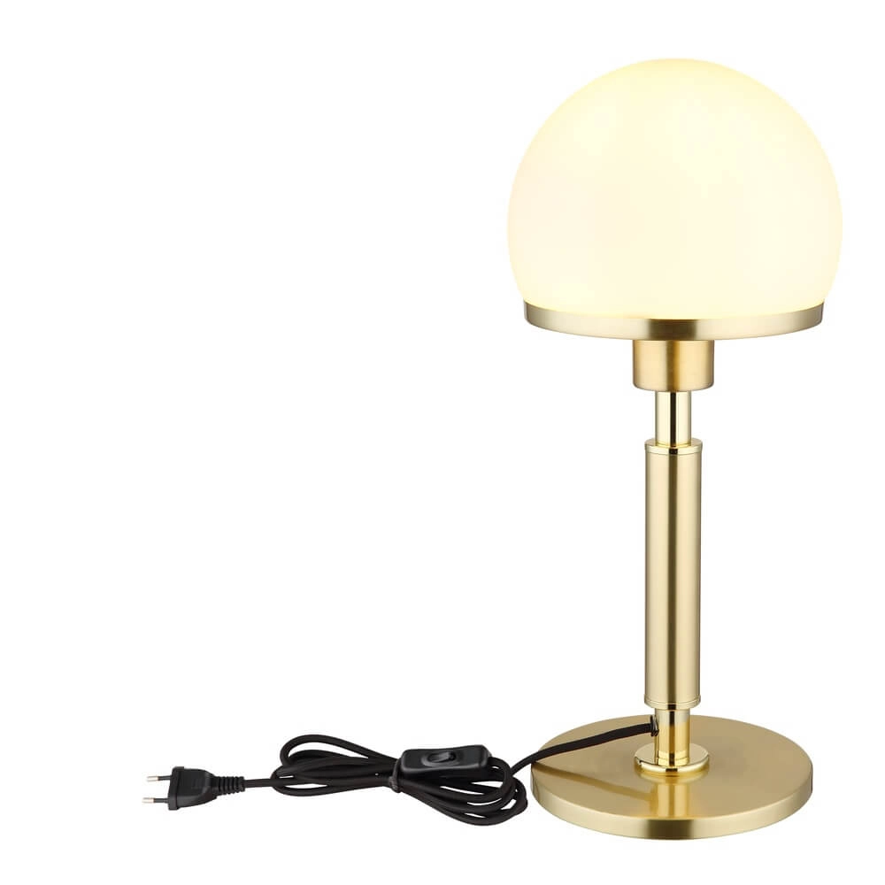 Table lamp Haku gold with white glass Globo 9007371450312