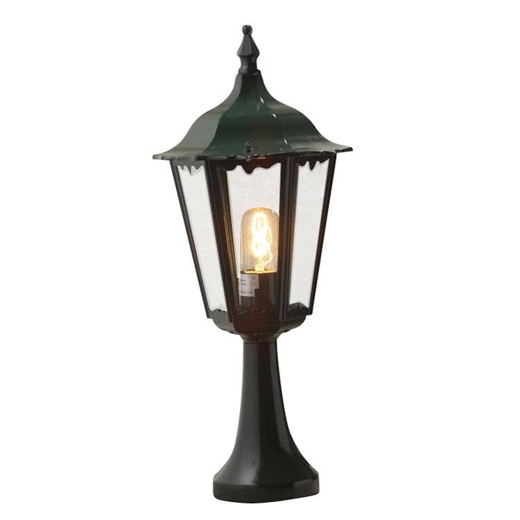 Classic pedestal lamp Firenze Antique green
