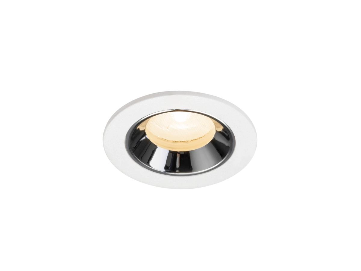 Recessed spotlight Numinos XS white/chrome 2700K - 20deg