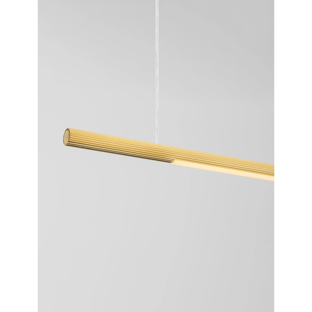 Sleek pendant lamp Brillia gold 120cm Lyora 5212017473783