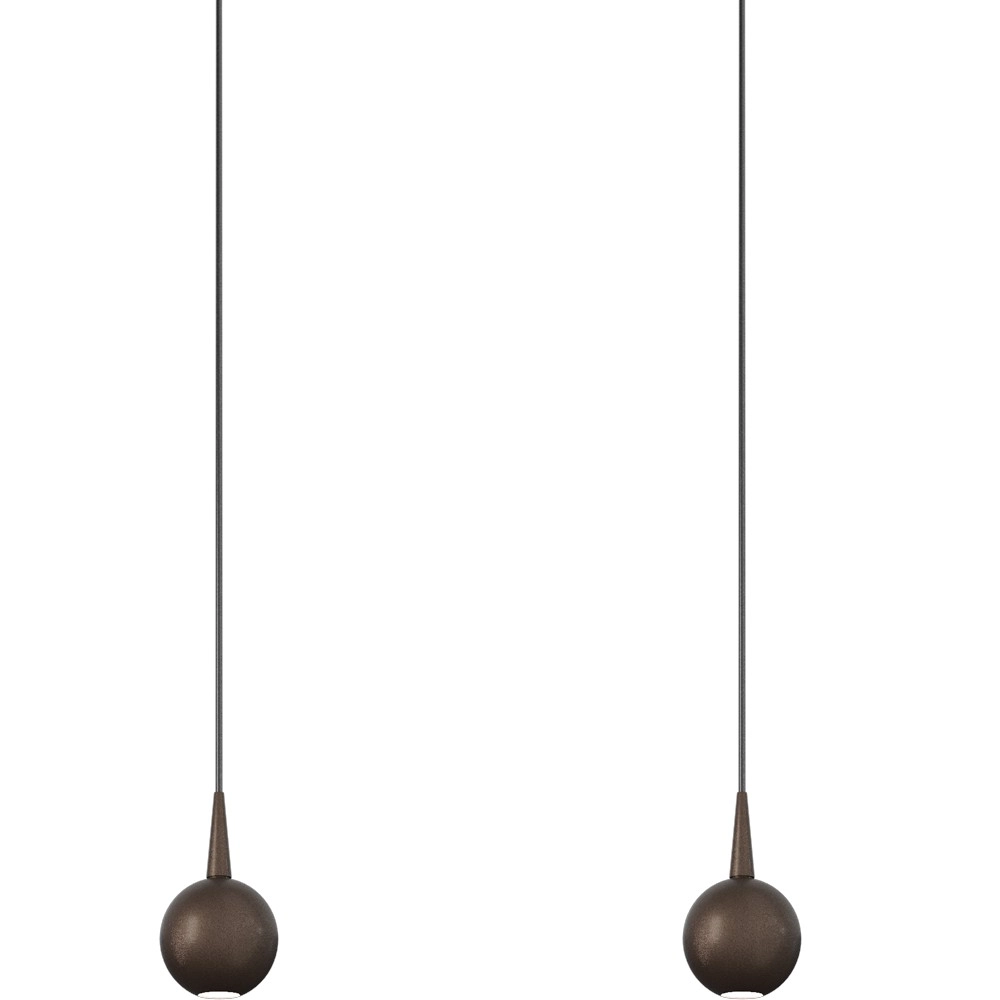 4-light pendant lamp Talana cocoa brown Ø 6cm DTW Masterlight 8718121371047