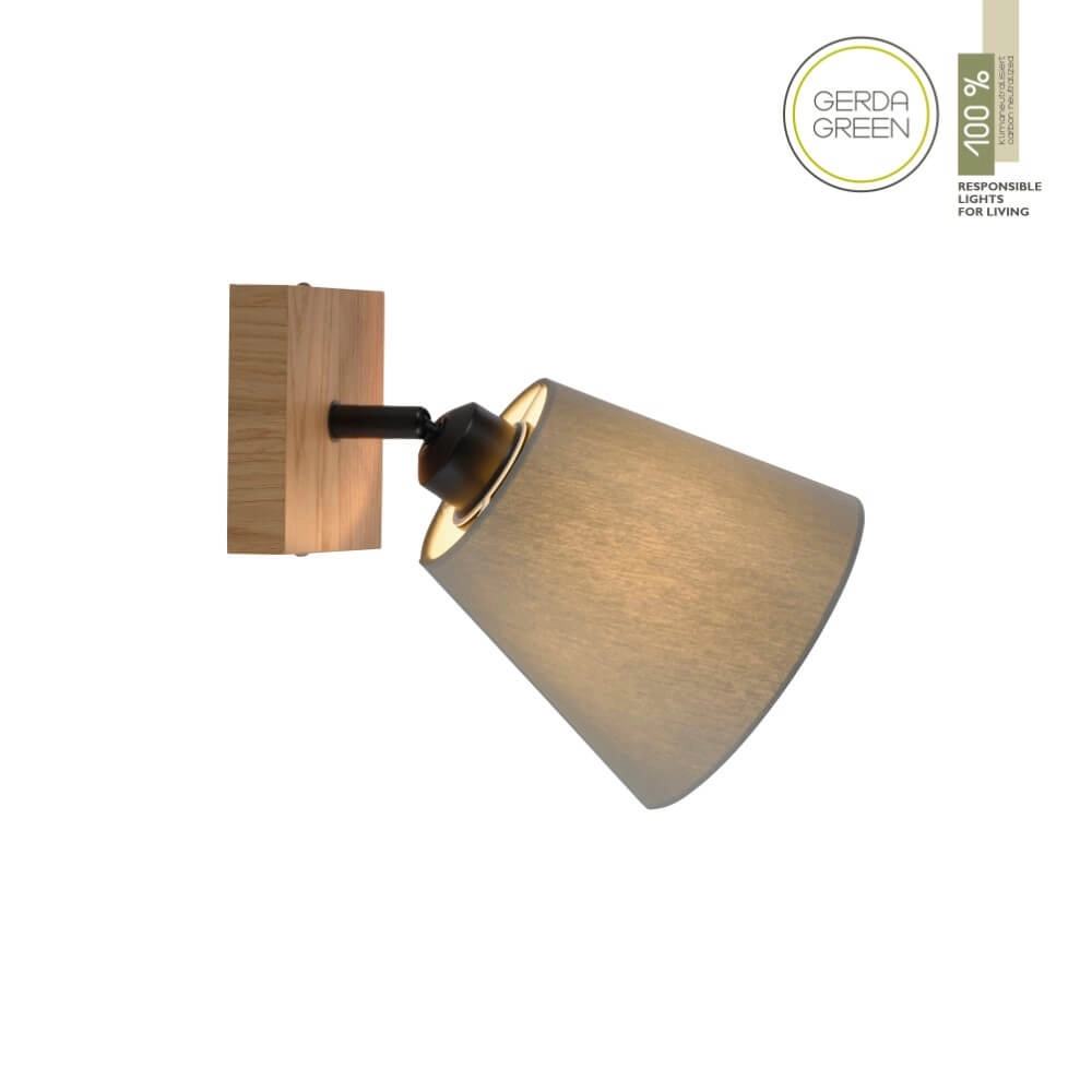 Wall lamp Green Michel wood Just Light 4043689994891