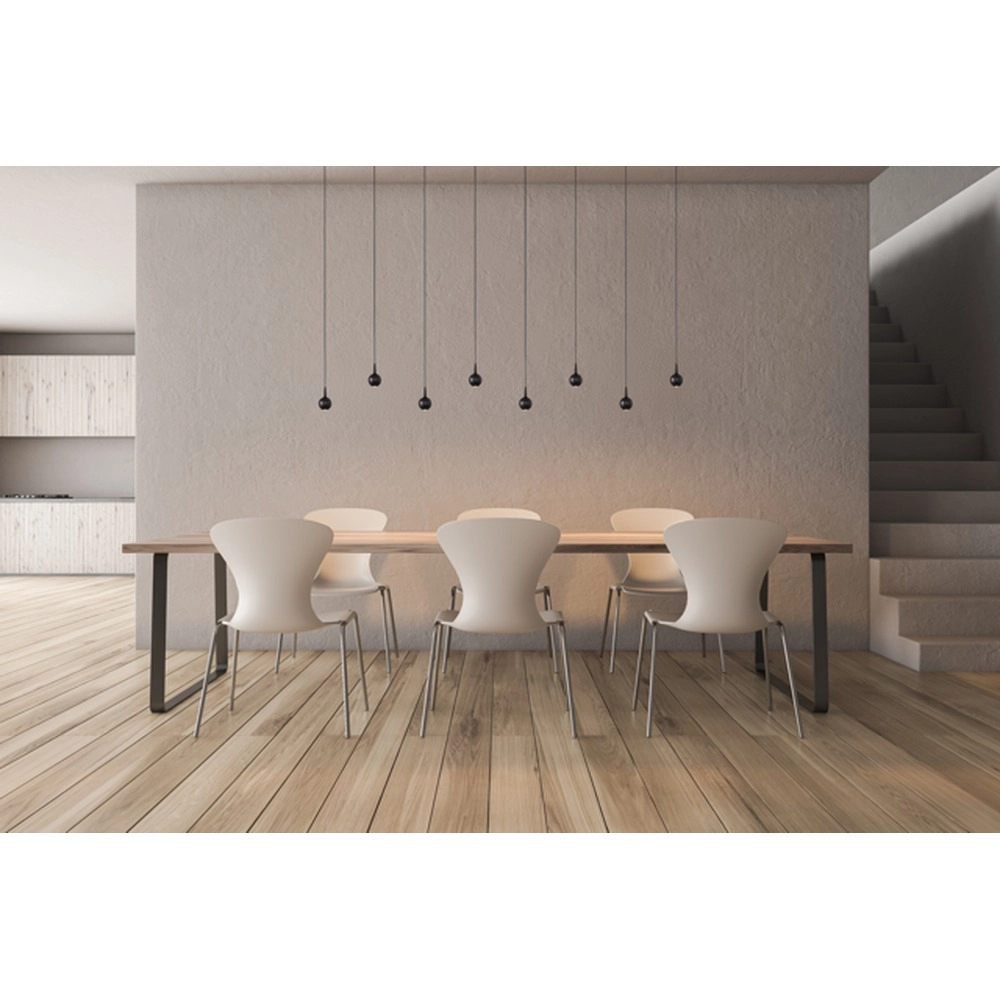 8-light pendant lamp Talana 160 x 8cm black Ø 6cm DTW Masterlight 8718121352268