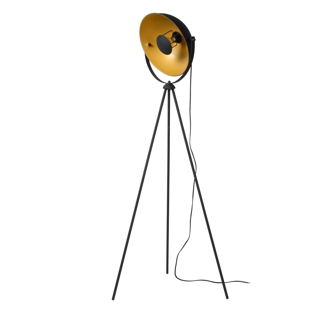 Industrial floor lamp Alvaro Black