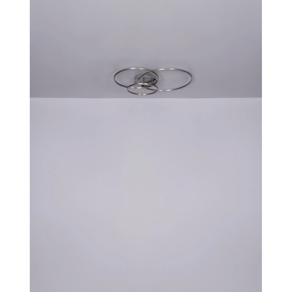 Modern ceiling lamp Munni nickel Globo 9007371395842