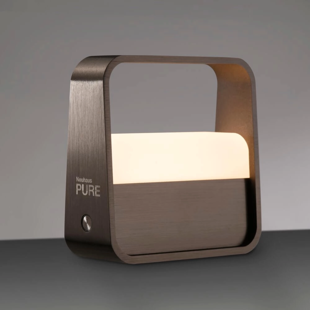 Designer table lamp Pure Go brown Paul Neuhaus 4012248383384