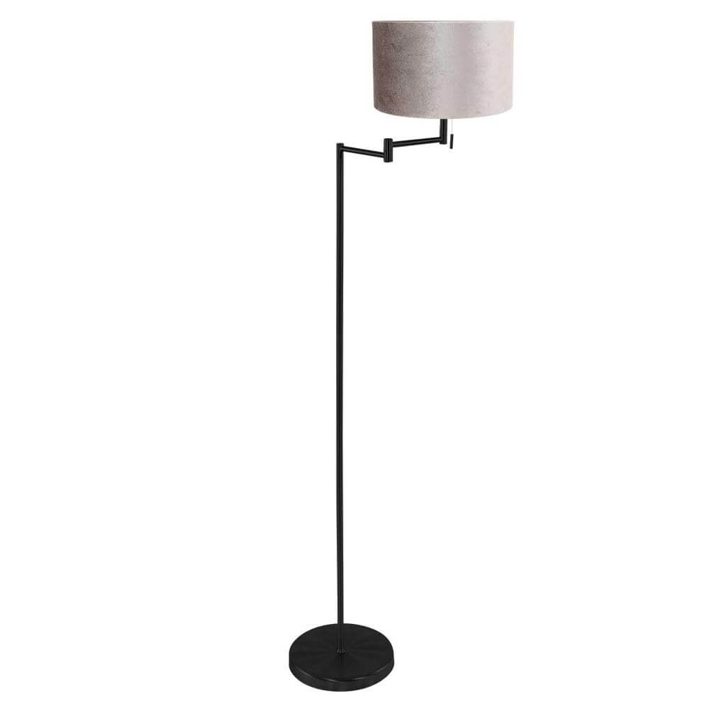 Floor lamp Bella black with silver cap