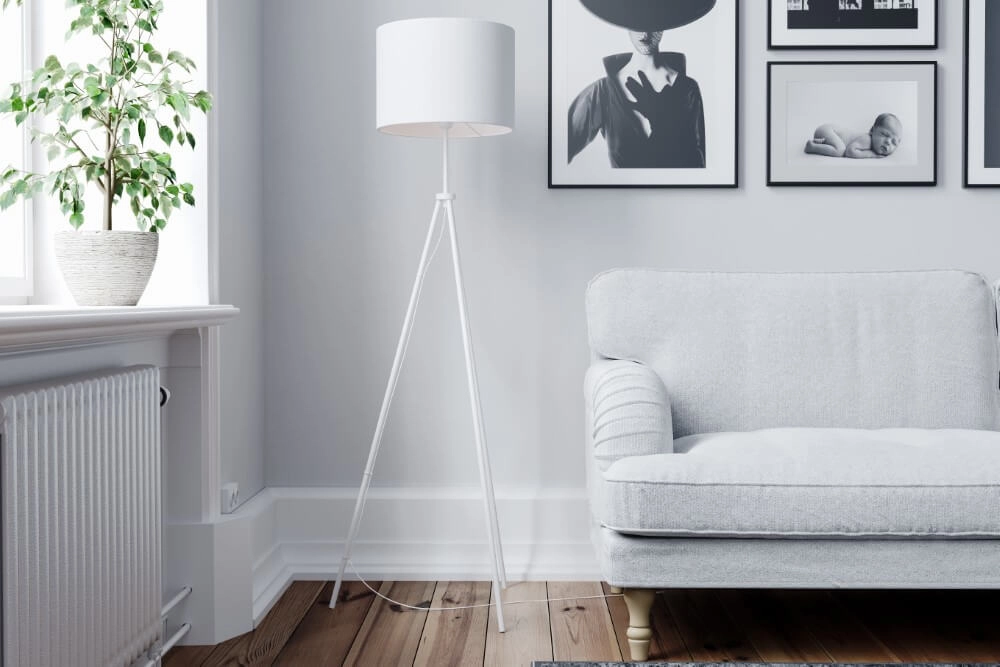 Standing lamp Rina white By Rydéns 7391741007049