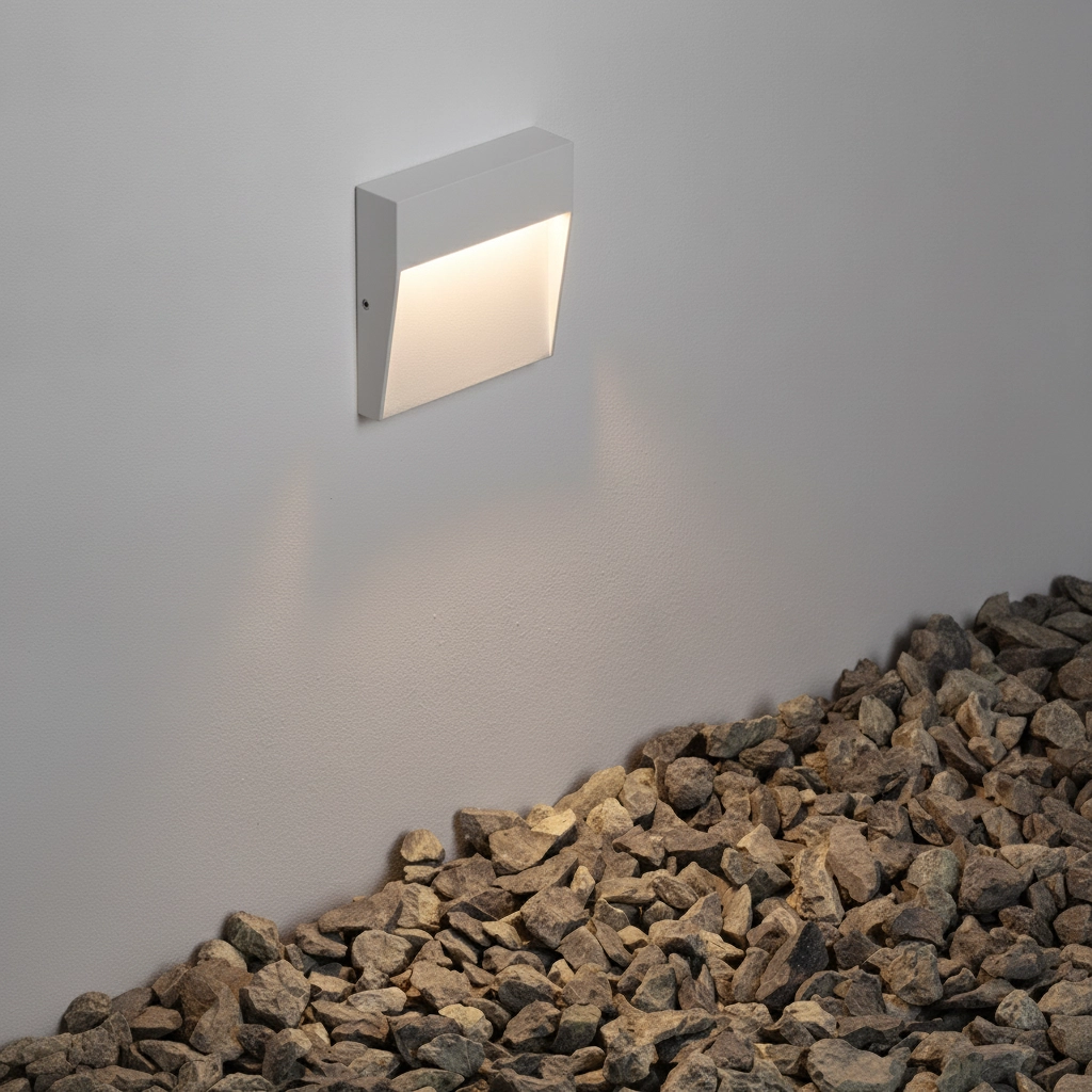 Square wall lamp Toby Design White