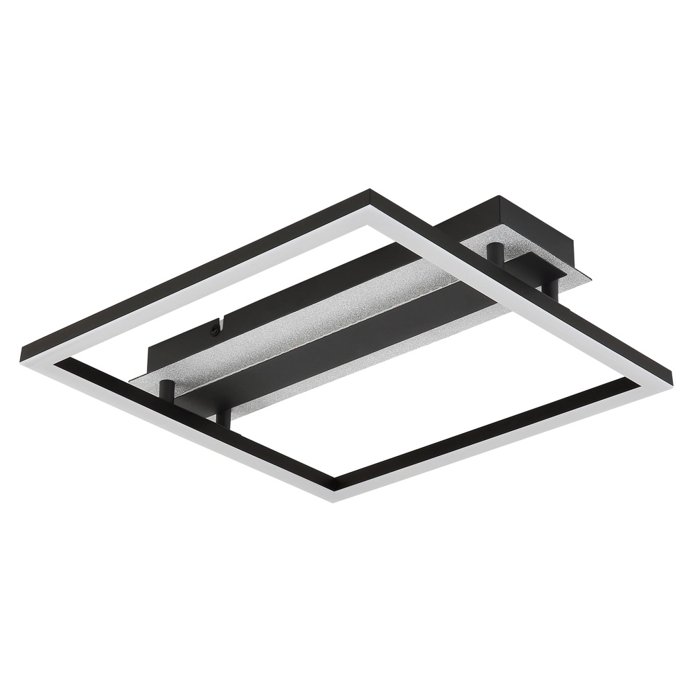 Square ceiling lamp Estrada Black Globo 9007371586714