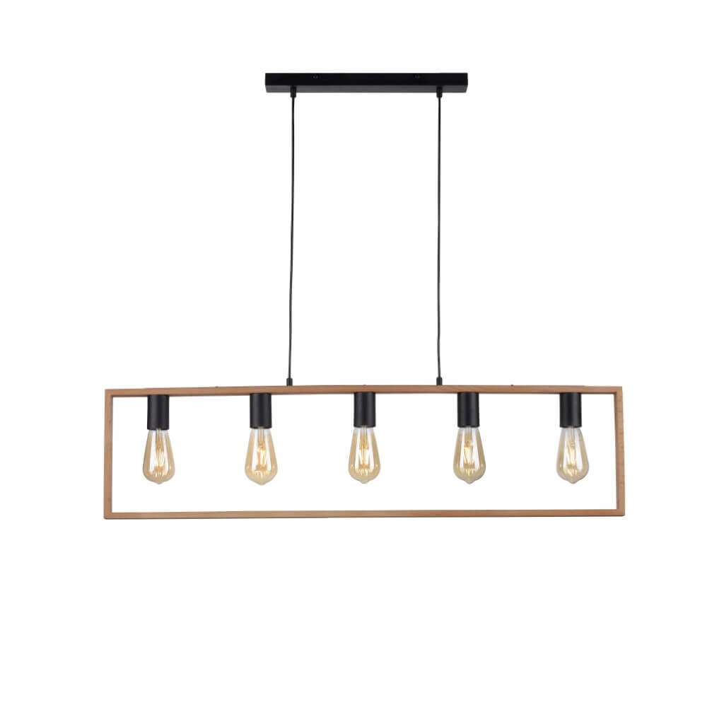 Country Pendant Lamp Franky 5-light Just Light 4043689966447