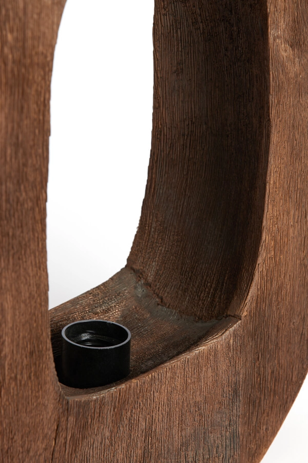 Dark wood table lamp Kelafo 33 x 40cm Light & Living 8717807691080