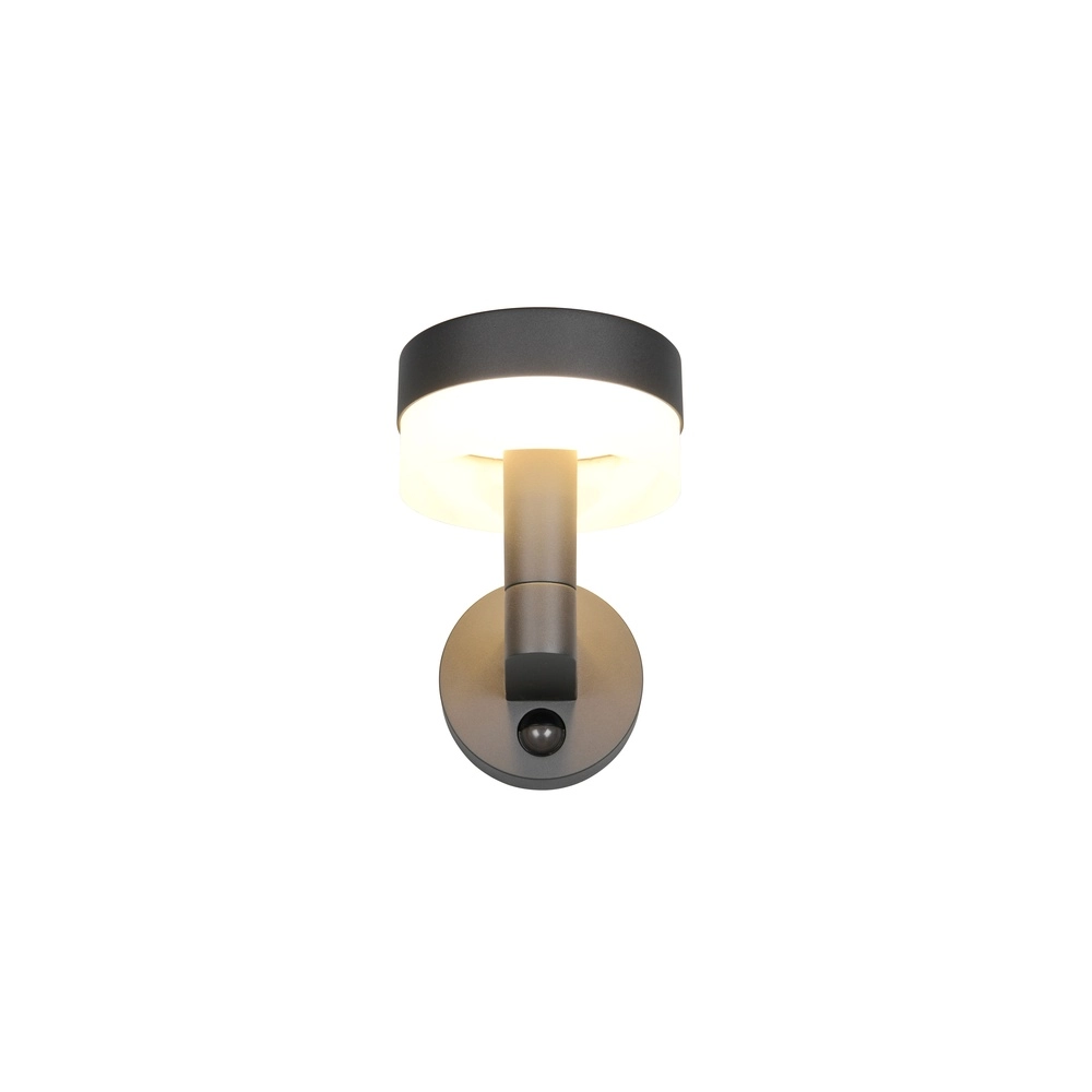 Design wall lamp Mackenzie anthracite with sensor Trio 4017807648539
