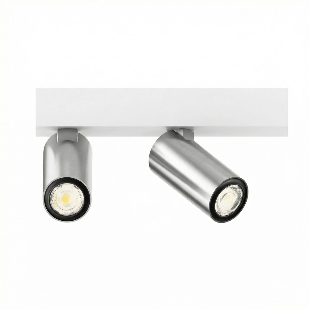 2-light surface-mounted spotlight Tevo Mini white with chrome