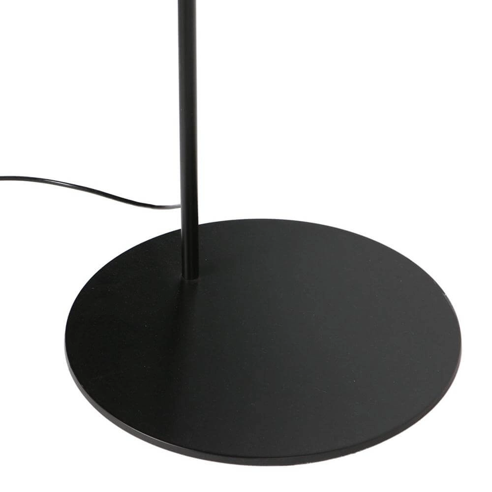 Floor lamp Curve black with bamboo shade bar Ø 60cm Steinhauer 8712746179569