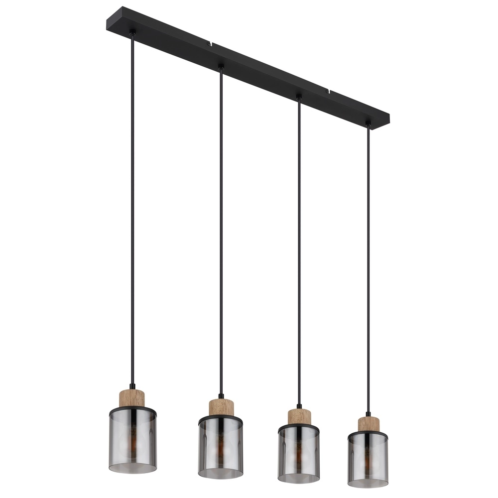 4-light pendant lamp Reid Black Globo 9007371445264