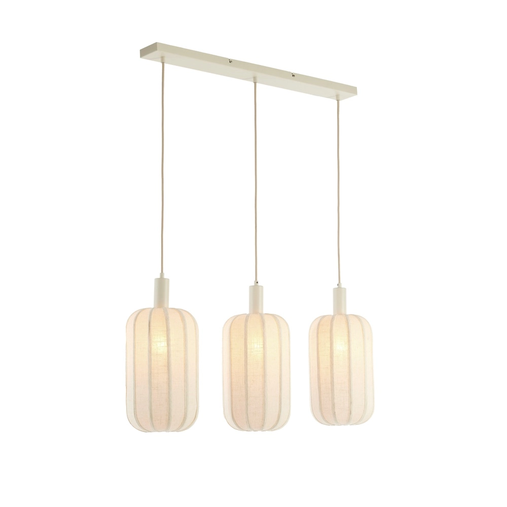 3L dining table pendant lamp Tufia linen cream Light & Living 8717807816735