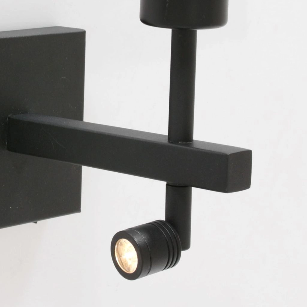 Black bedside lamp Stang with cork cap Ø20cm Steinhauer 8712746180534