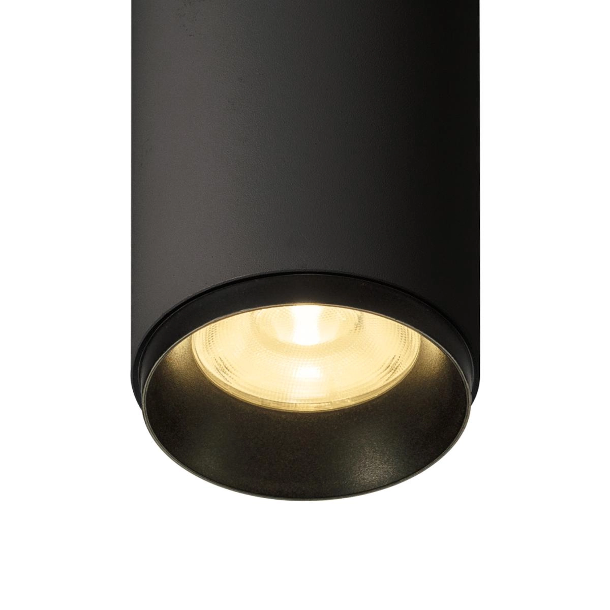 Surface-mounted spot Numinos M cylinder black 3000K - 60deg SLV 4024163243780