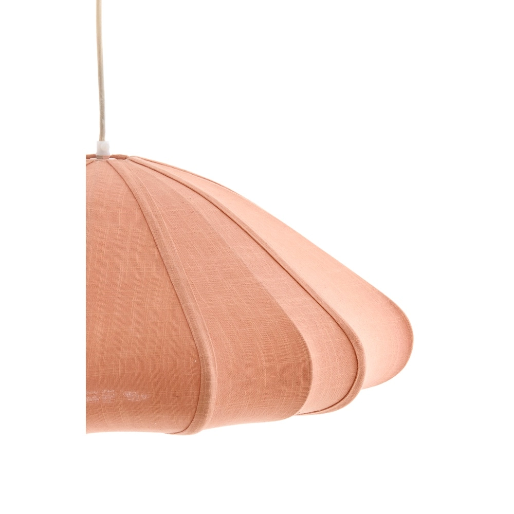 Fabric pendant lamp Cesano Ø 50cm - light pink Light & Living 8717807779283