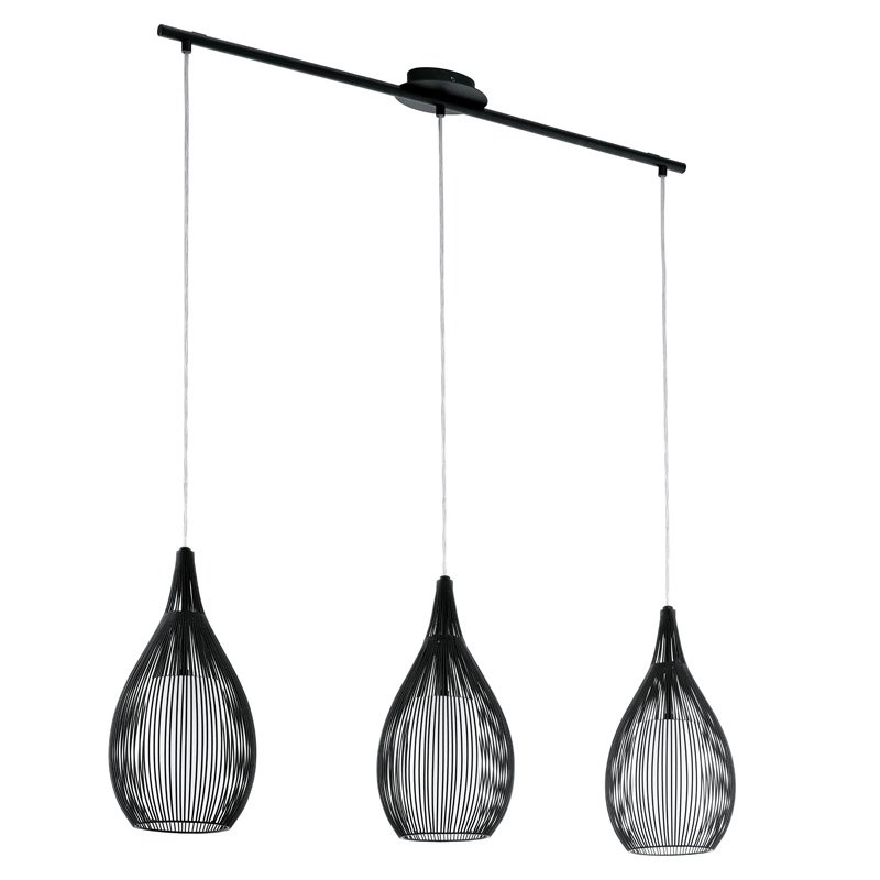 Design Pendant Lamp Razoni 3-light black