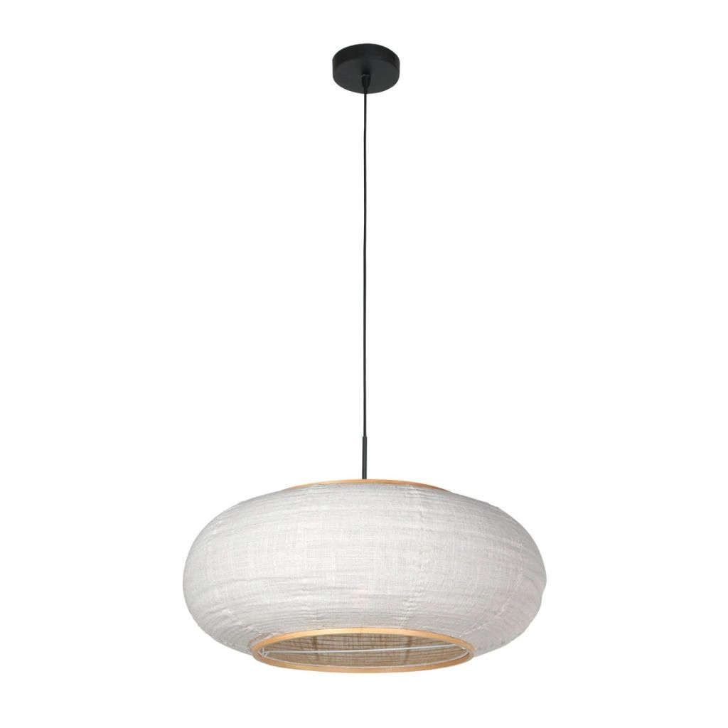 Pendant lamp Silva Alba with white shade Ø60cm Steinhauer 8712746185355