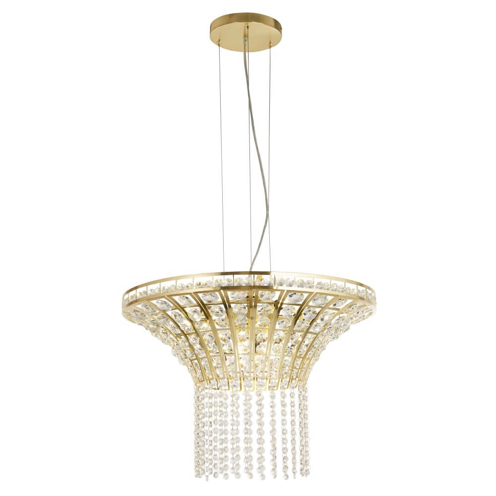 Round hanging lamp Gemma gold