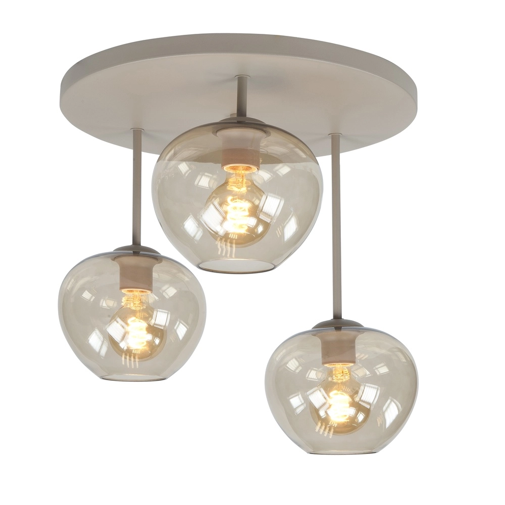 Design ceiling lamp Fantasy sand brown 3-light