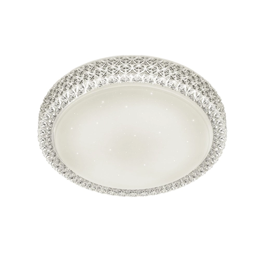 LED flush ceiling light Pegasus with star effect white