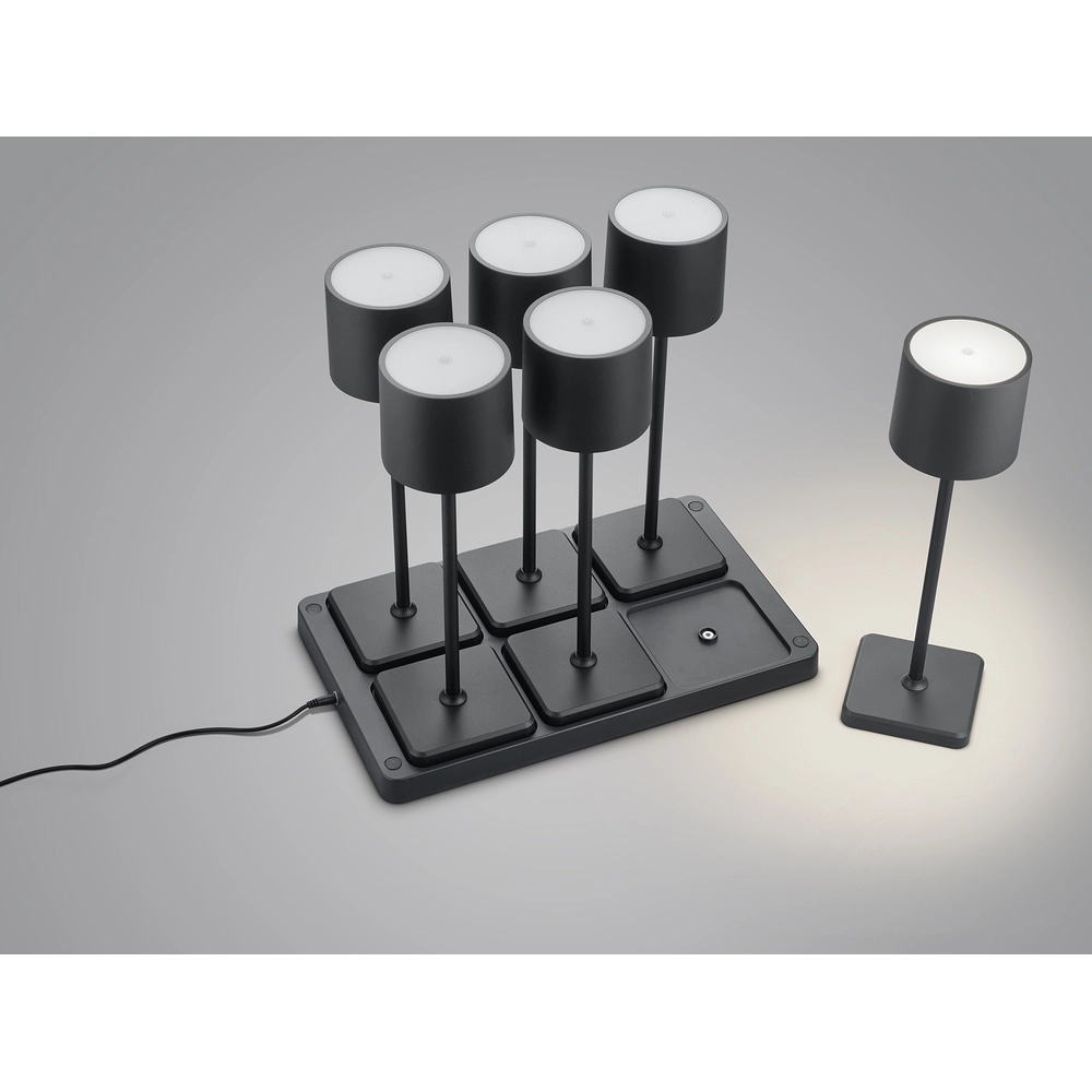 Set of 6 table lamps Fernandez black Trio 4017807601688