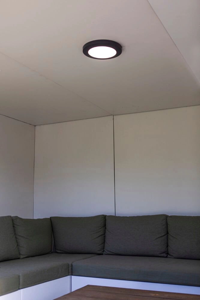 Round ceiling lamp Kayah black Lutec 6939412014845