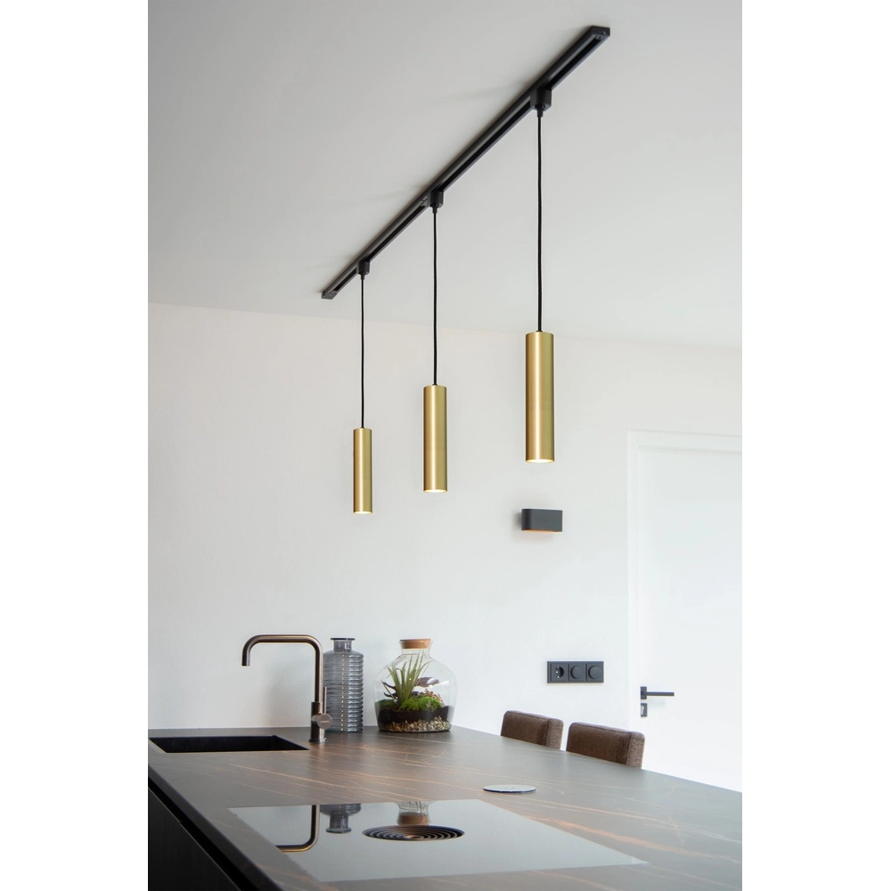 Rail pendant light Track Floris 1-phase gold Lucide 5411212093363
