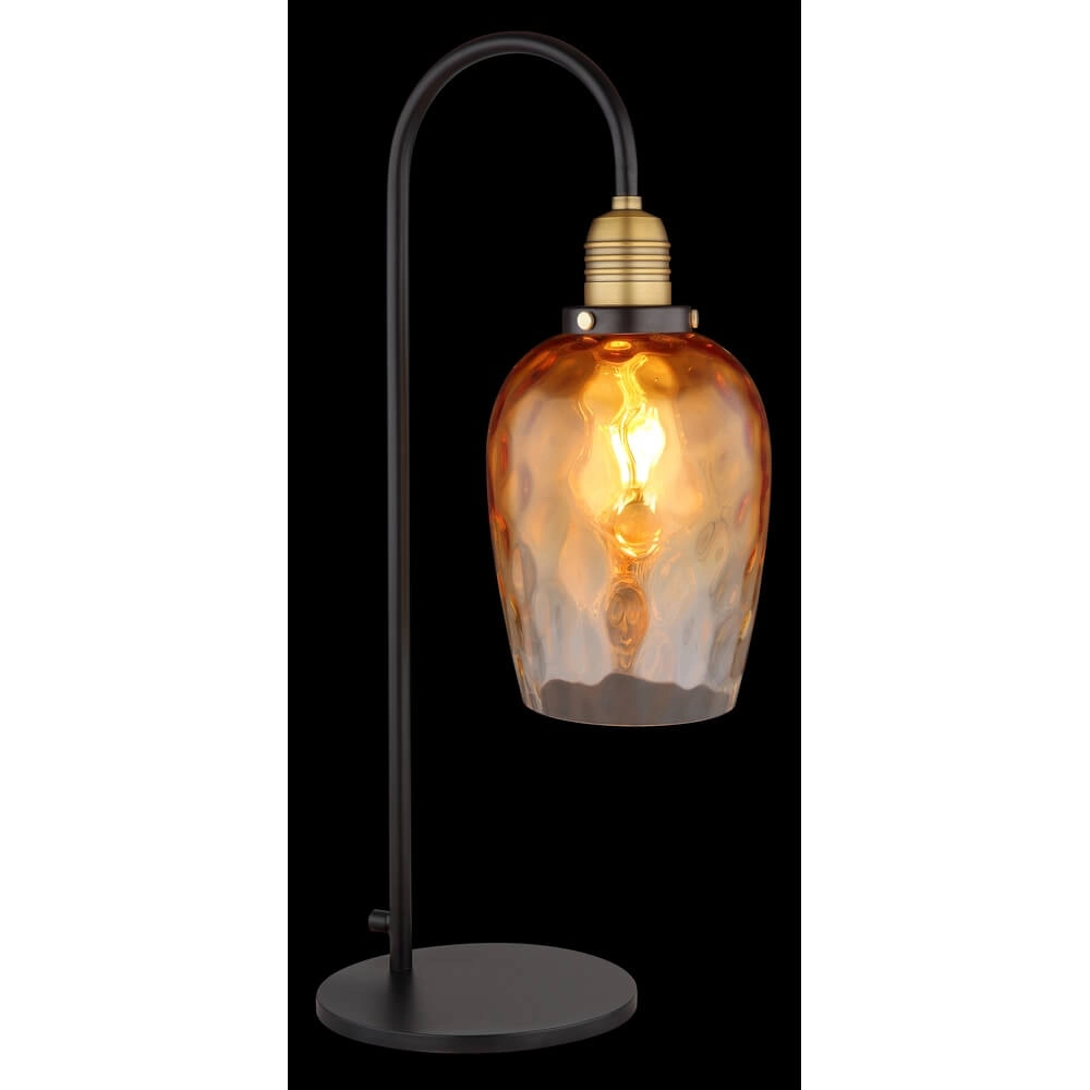Table lamp Salvy Amber Glass Honeycomb Globo 9007371454600