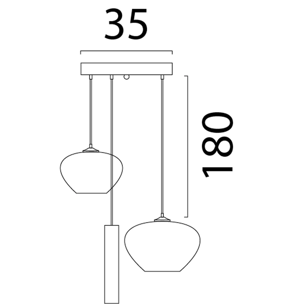 Vide pendant lamp Cartone with Think Paper hoods Masterlight 8718121390819