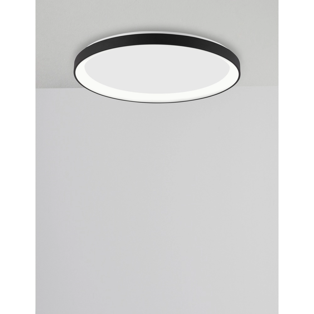 Design ceiling light Pertino Ø 38cm black