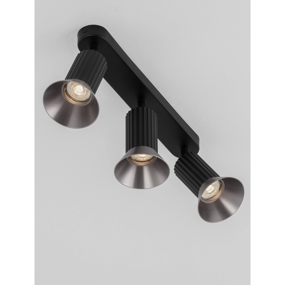 Ceiling lamp Luvia 3-light black with bronze Lyora 5212017475541