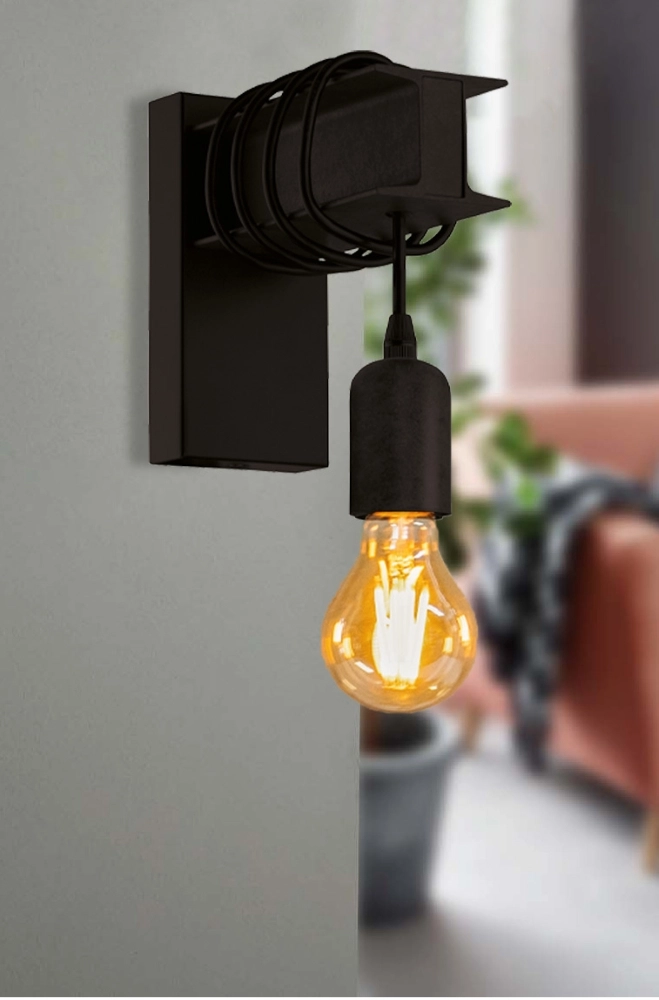 Wall lamp Townshend 6 black Eglo 9002759437138