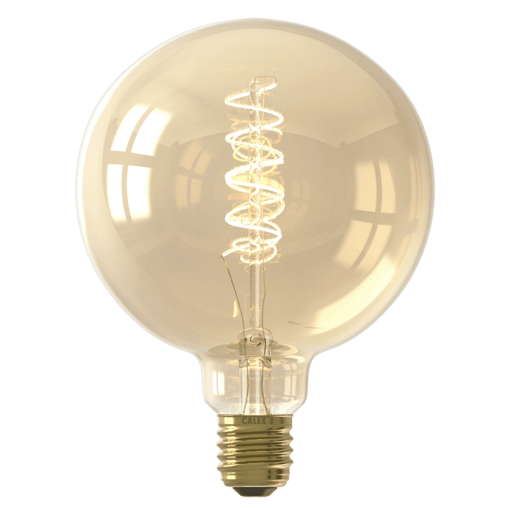 Carbon filament 3,8W - E27 - G125 - Led - Filament Gold Ø 12.5cm