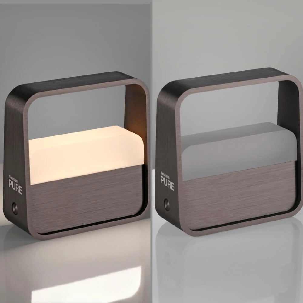 Designer table lamp Pure Go brown Paul Neuhaus 4012248383384