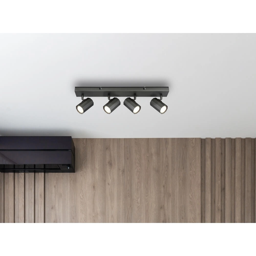 Grey ceiling lamp James 4-light Globo 9007371450848