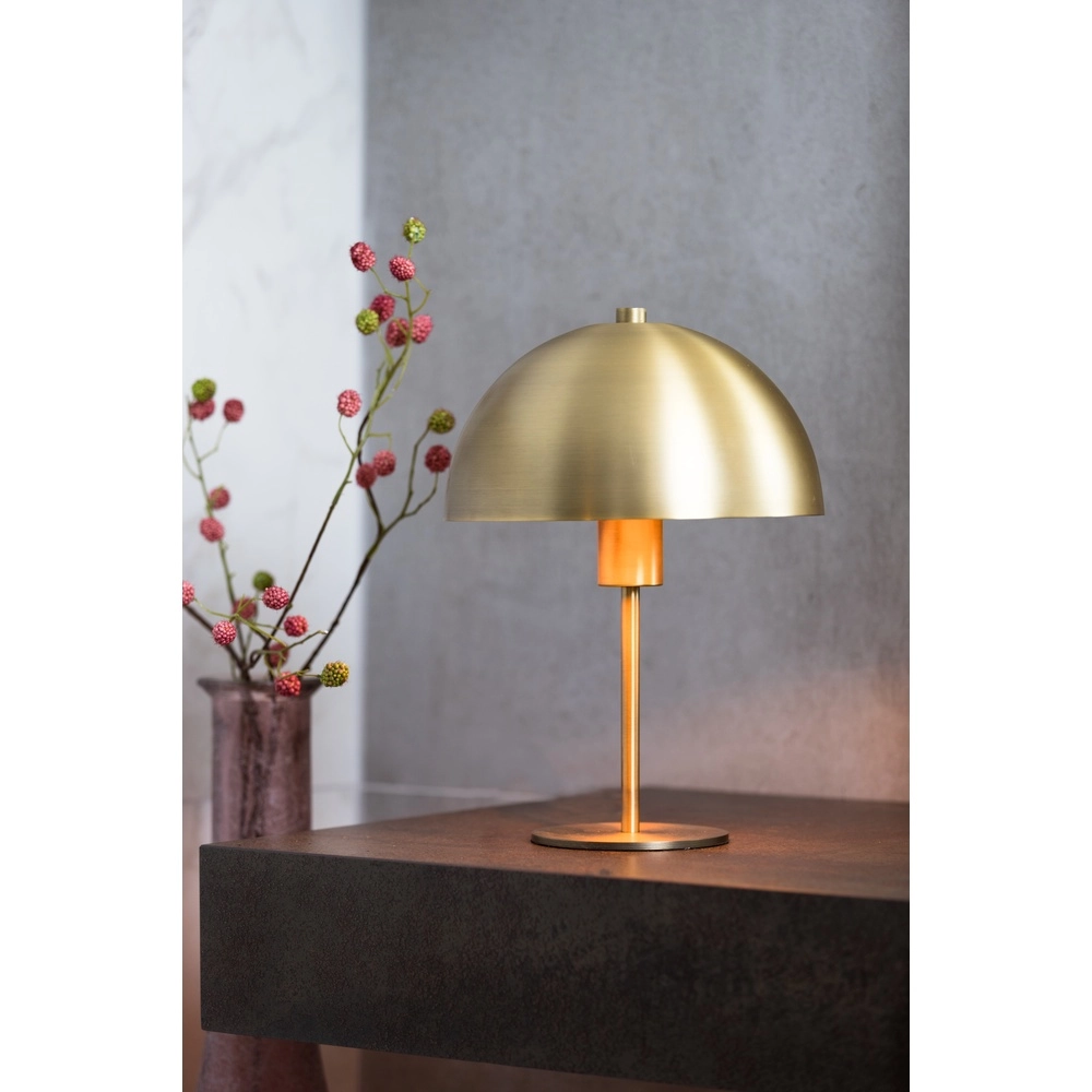 Table lamp Merel brass matt Ø 25cm Light & Living 8717807314231