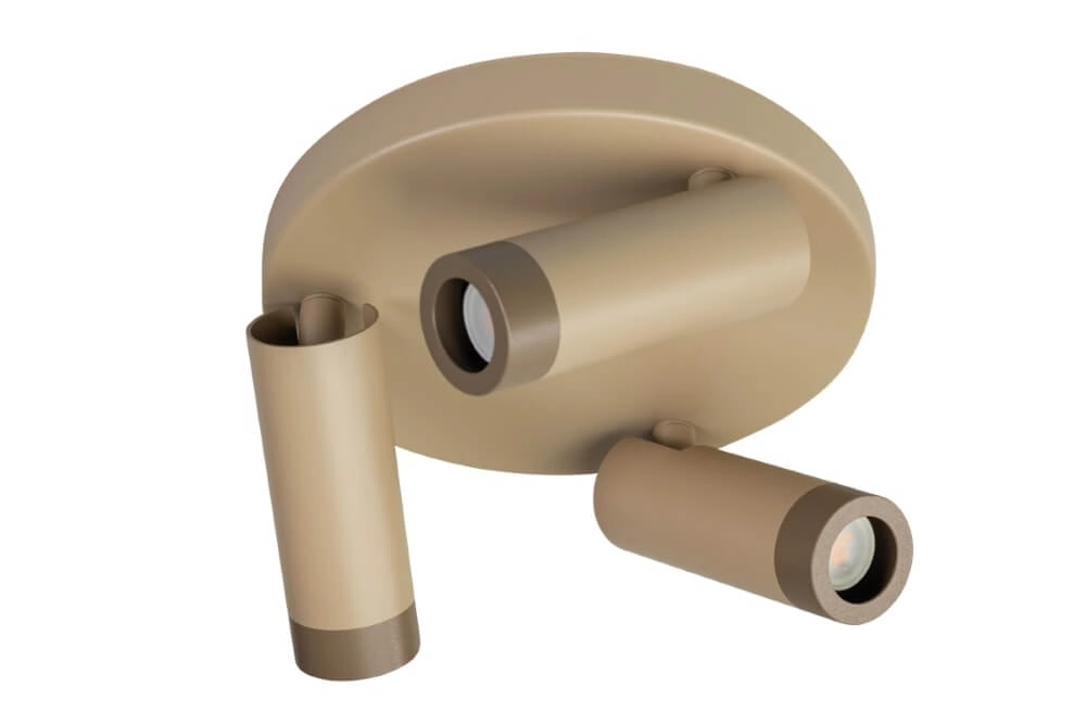 Sand-colored ceiling lamp Miller Sand 3-light