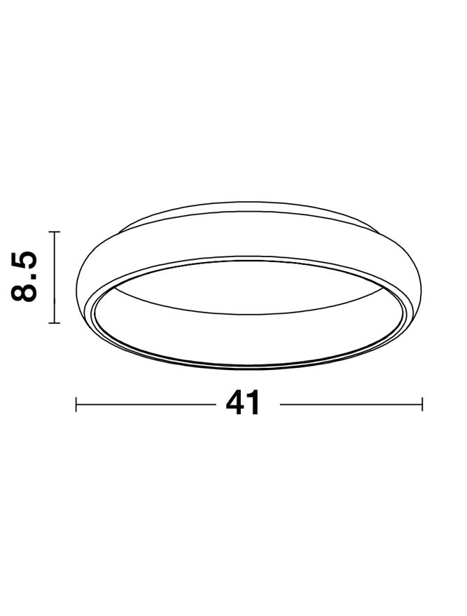 Ceiling lamp Albi white Ø 41cm Lyora 5212017416964
