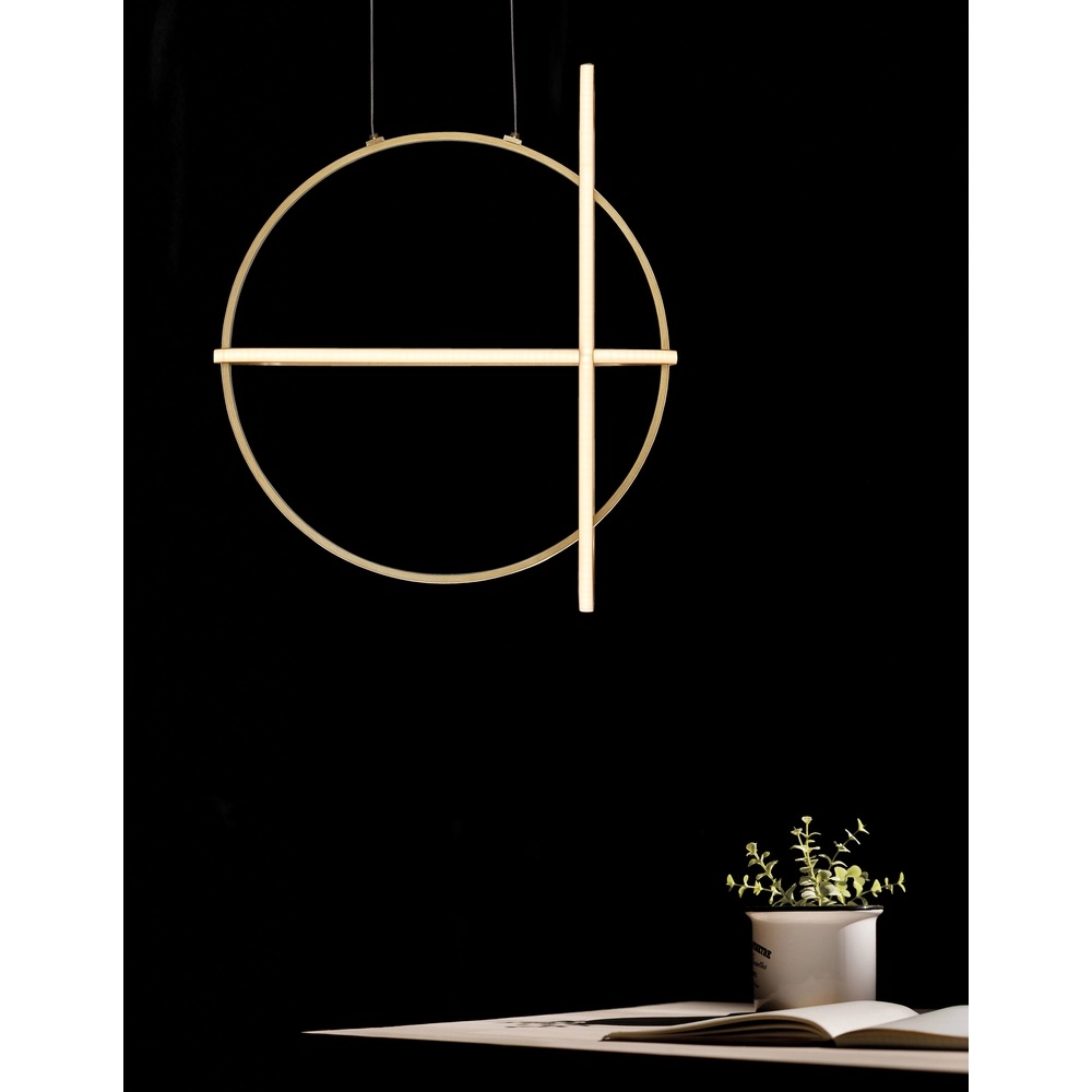 Design pendant lamp Arte Gold Round Lyora 5212017426055