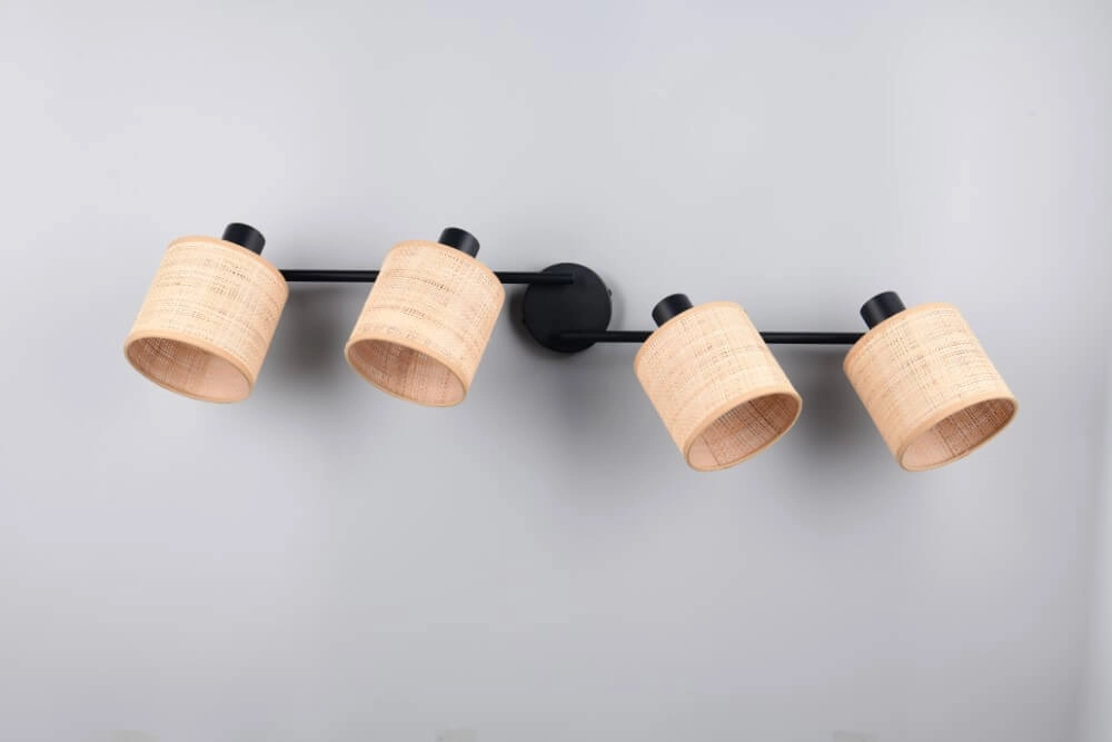 4-light ceiling lamp Aimee with cream caps Trio 4017807637359