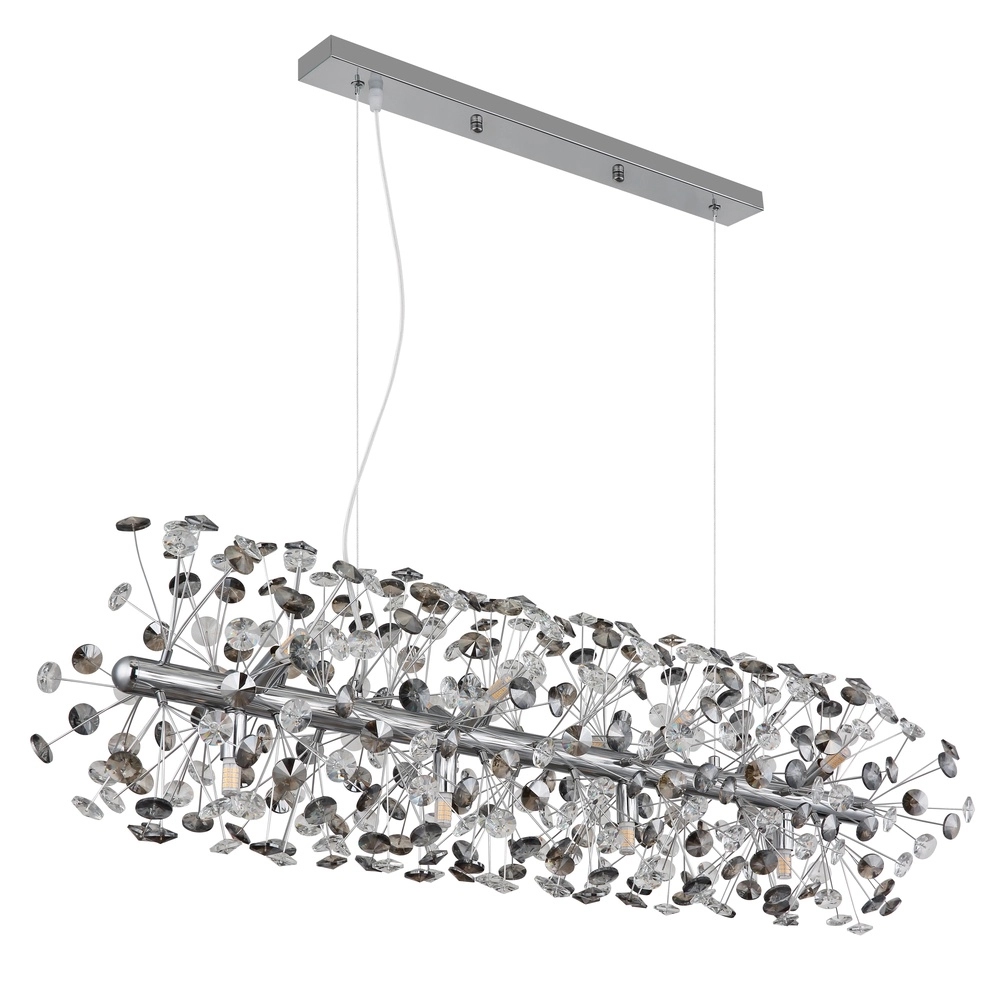 Pendant lamp Katrina chrome 90cm Globo 9007371481347