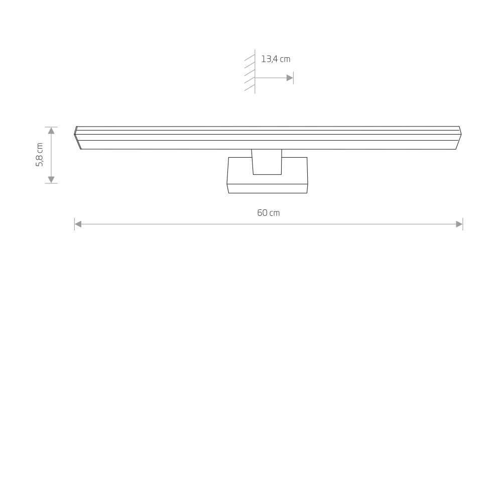 Chrome mirror lamp Picasso with led Lyora 5903139813198