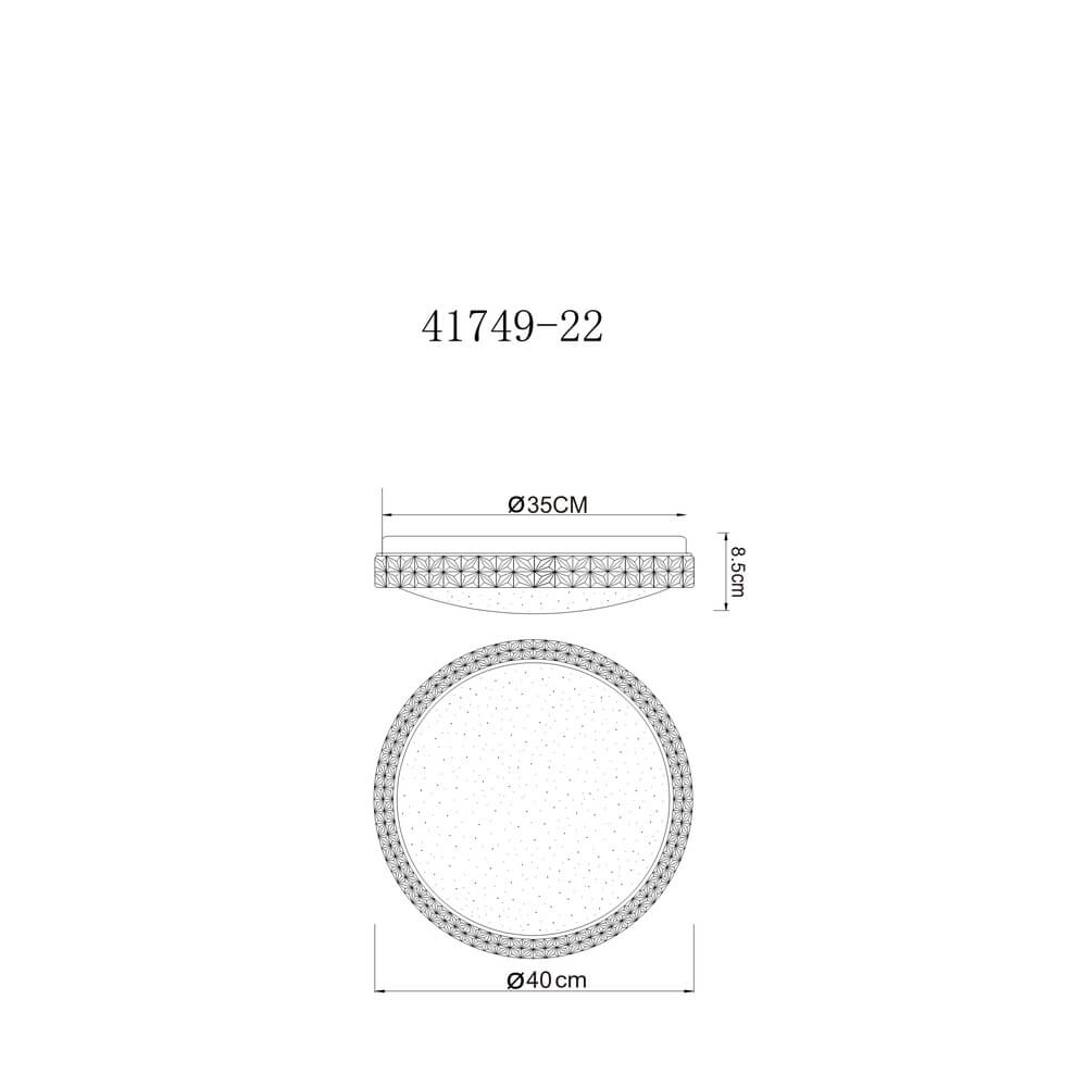 Ceiling light Ovi 2300lm Globo 9007371405008
