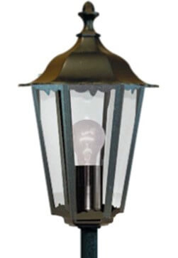 Classic garden lamp Alex black Searchlight 5013874158130